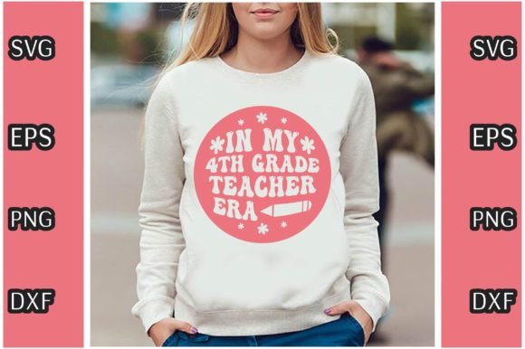 In My 4th Grade Teacher Era Graphics Freebies