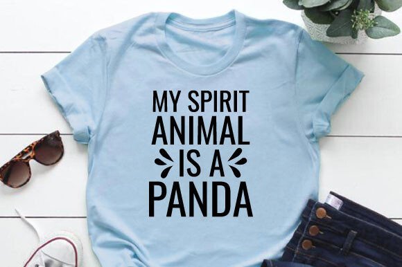 My Spirit Animal is a Panda Svg Design Graphics Freebies