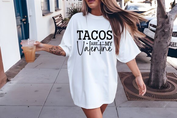 Tacos Are My Valentine SVG Design Graphics