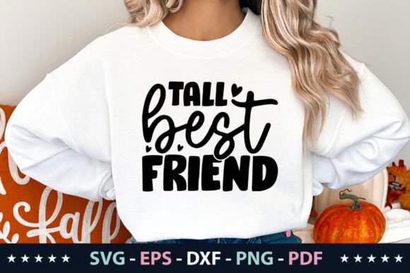 Tall Best Friend SVG Graphics for Freebies