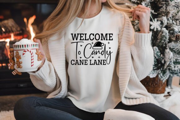 Welcome to Candy Cane Lane SVG Design